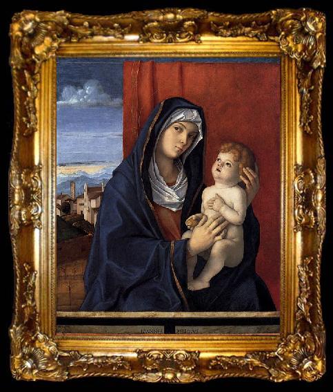framed  Gentile Bellini Madonna and Child, ta009-2